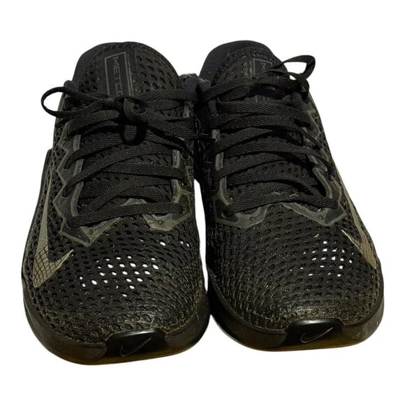 Nike Metcon 6 Black Gold Training Sneakers Men's Size 7 CK9388-001 Crossfit - Picture 3 of 9